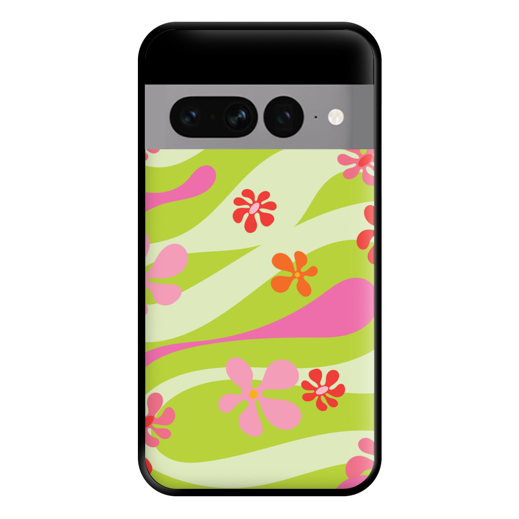 Retro Flowers Pattern Phone Case for Google Pixel 7 Pro
