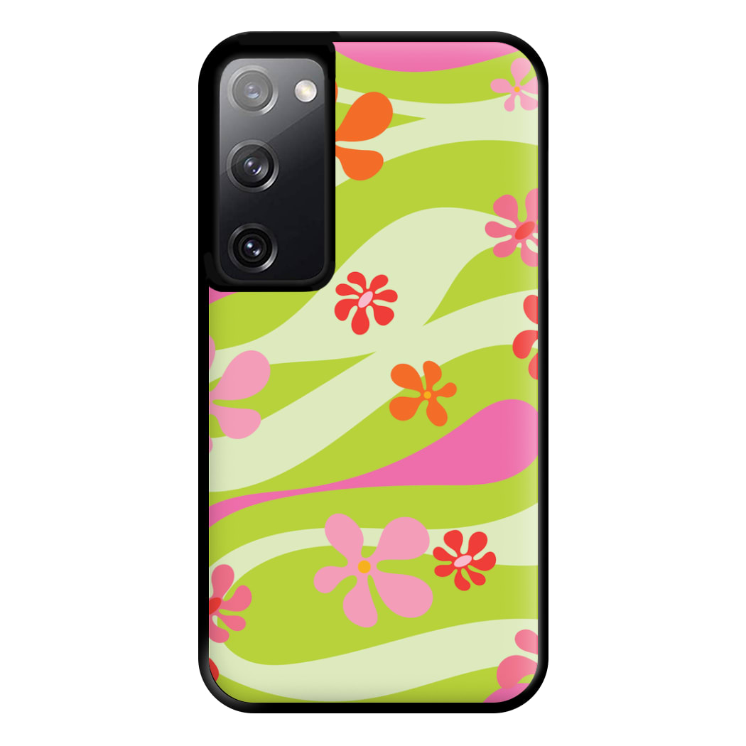 Retro Flowers Pattern Phone Case for Galaxy S20