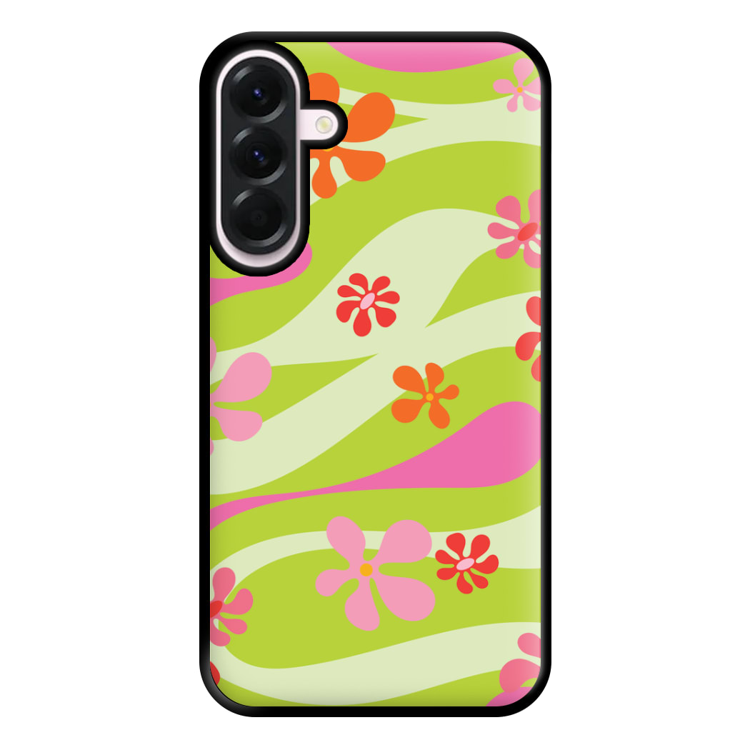 Retro Flowers Pattern Phone Case for Galaxy A36