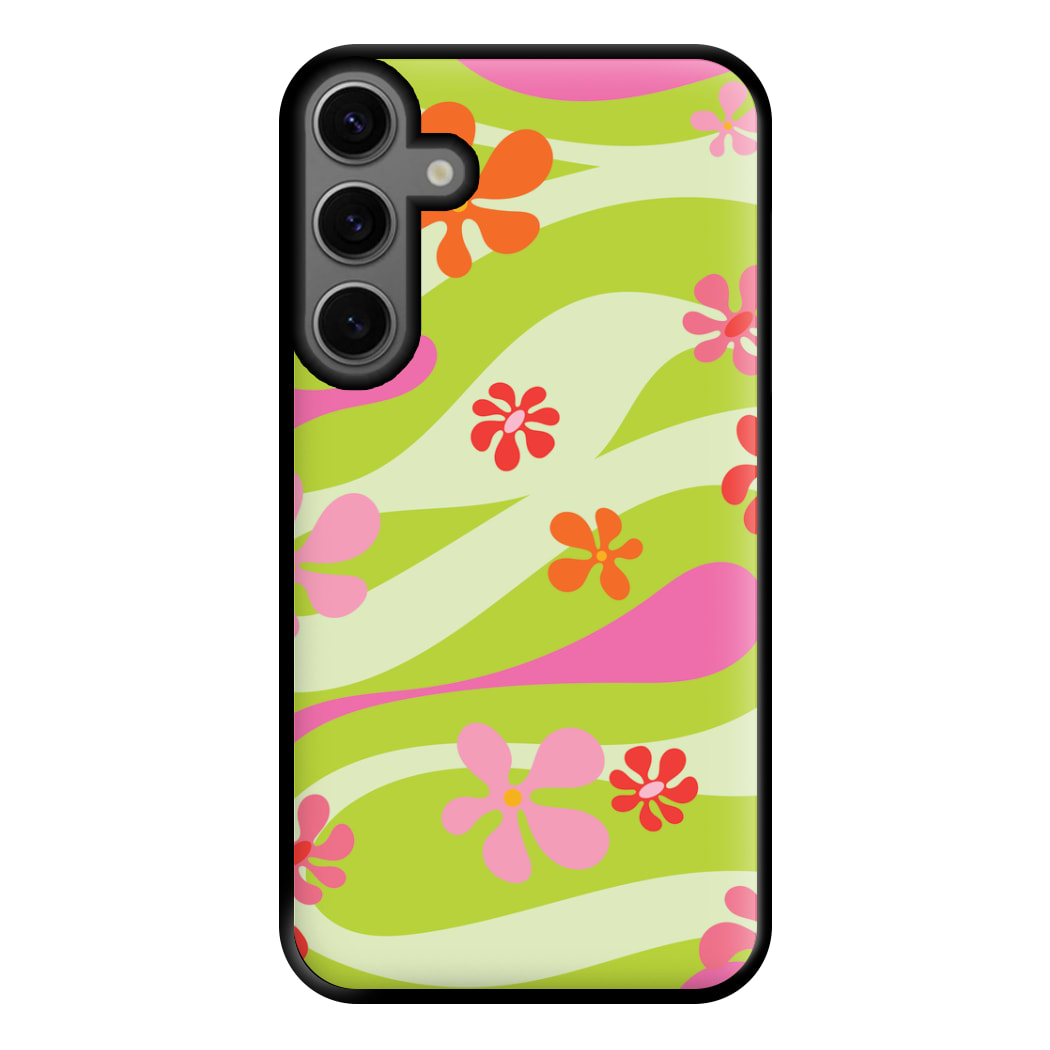 Retro Flowers Pattern Phone Case for Galaxy S23FE