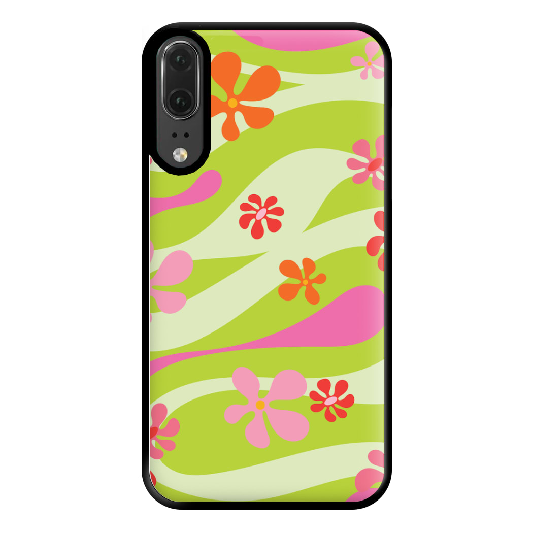 Retro Flowers Pattern Phone Case for Huawei P20