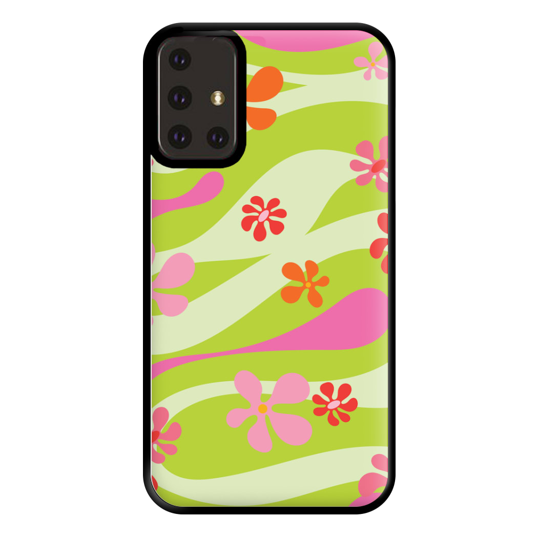 Retro Flowers Pattern Phone Case for Galaxy A71