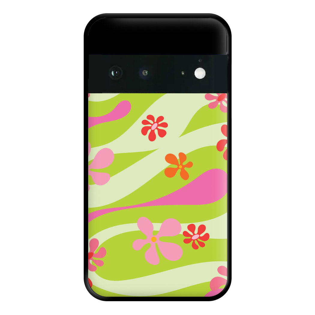 Retro Flowers Pattern Phone Case for Google Pixel 6a