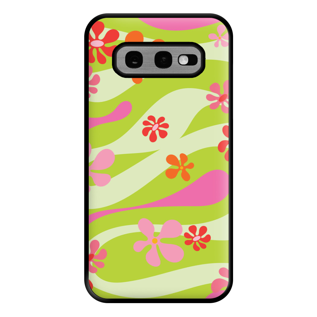 Retro Flowers Pattern Phone Case for Galaxy S10e