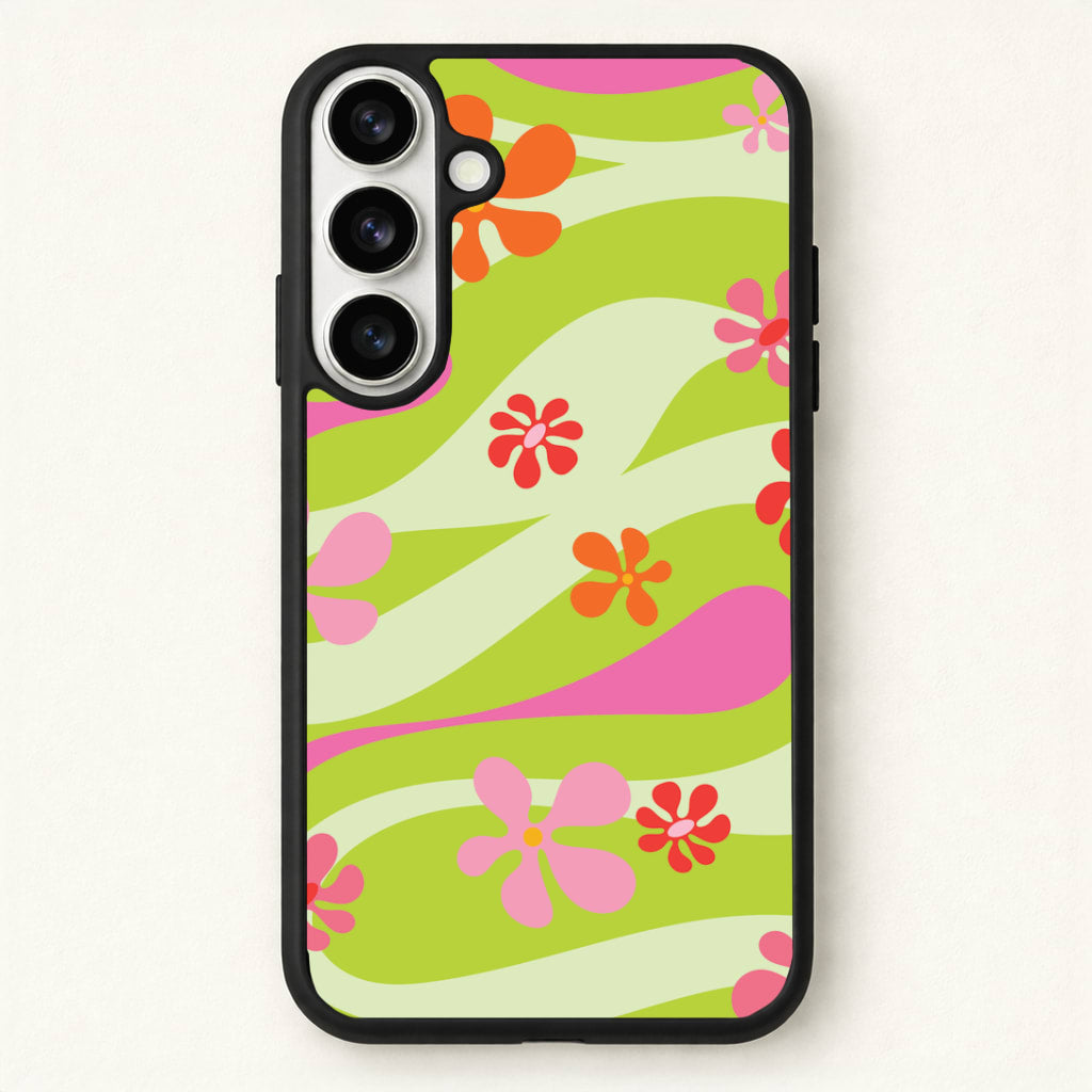 Retro Flowers Pattern Phone Case for Galaxy S26 Plus