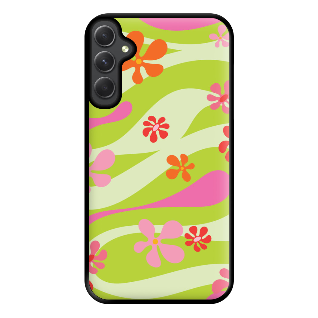 Retro Flowers Pattern Phone Case for Galaxy A14