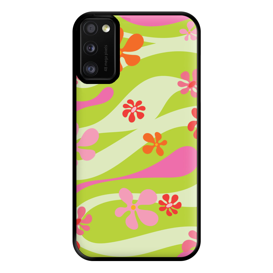 Retro Flowers Pattern Phone Case for Galaxy A41