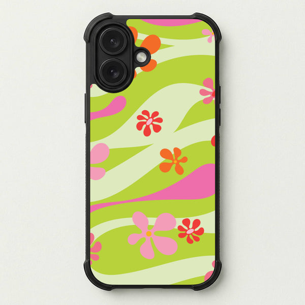 Retro Flowers Pattern Phone Case — Bumper case