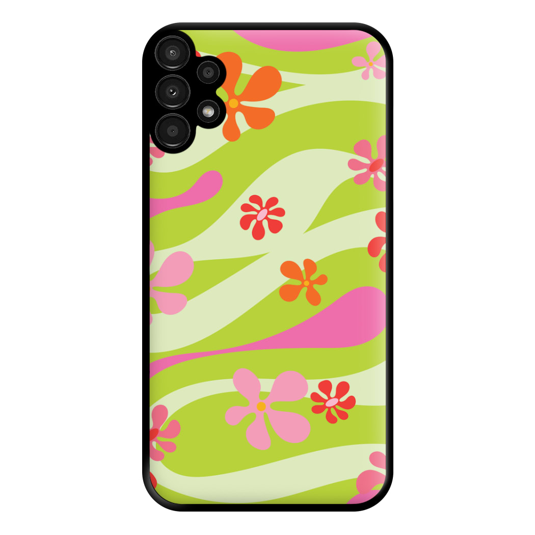 Retro Flowers Pattern Phone Case for Galaxy A13