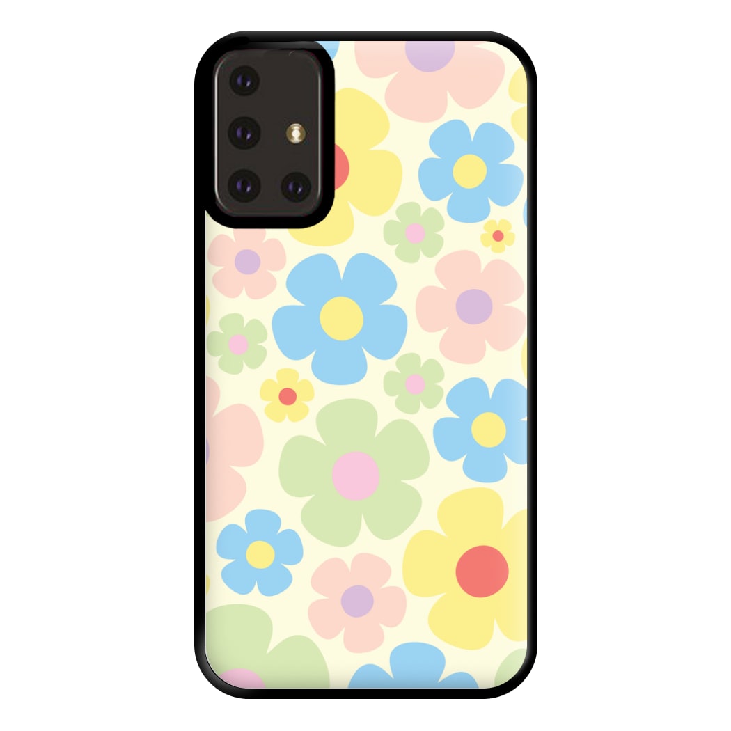 Rainbow Flowers Pattern Phone Case for Galaxy A71