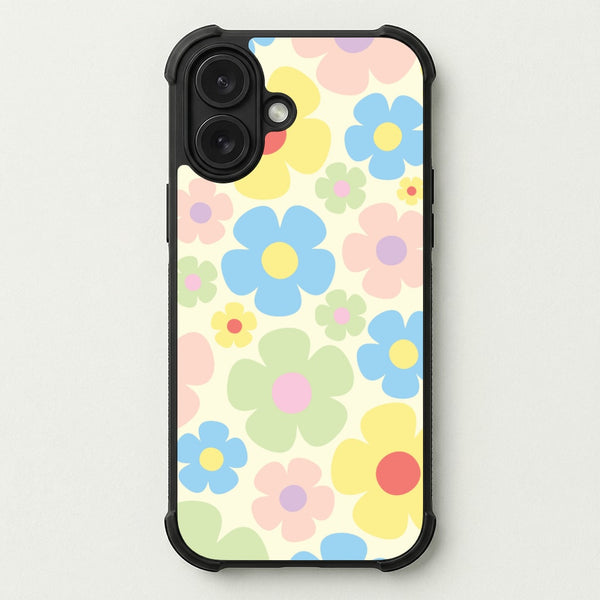 Rainbow Flowers Pattern Phone Case — Bumper case
