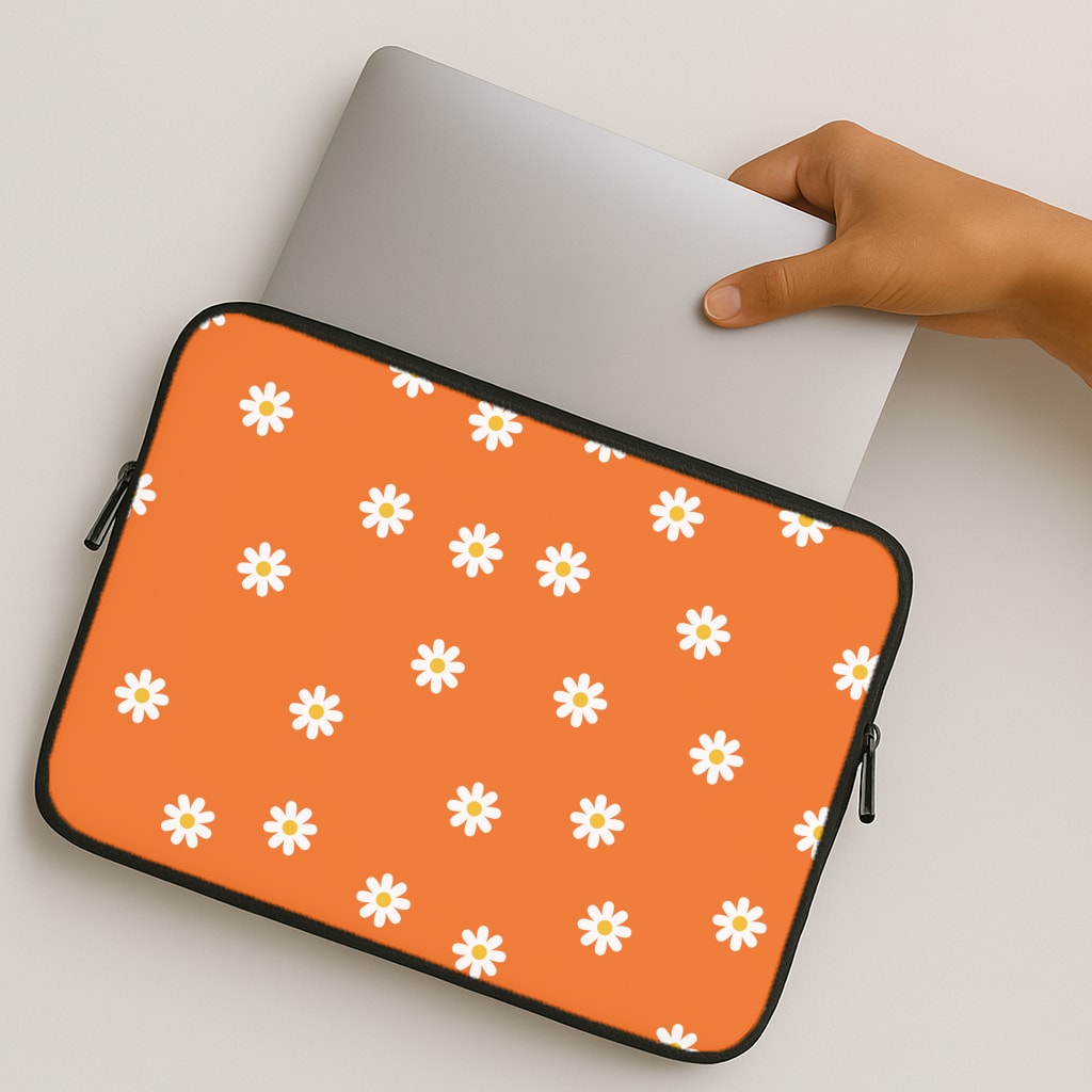 Orange Daisies MacBook Case