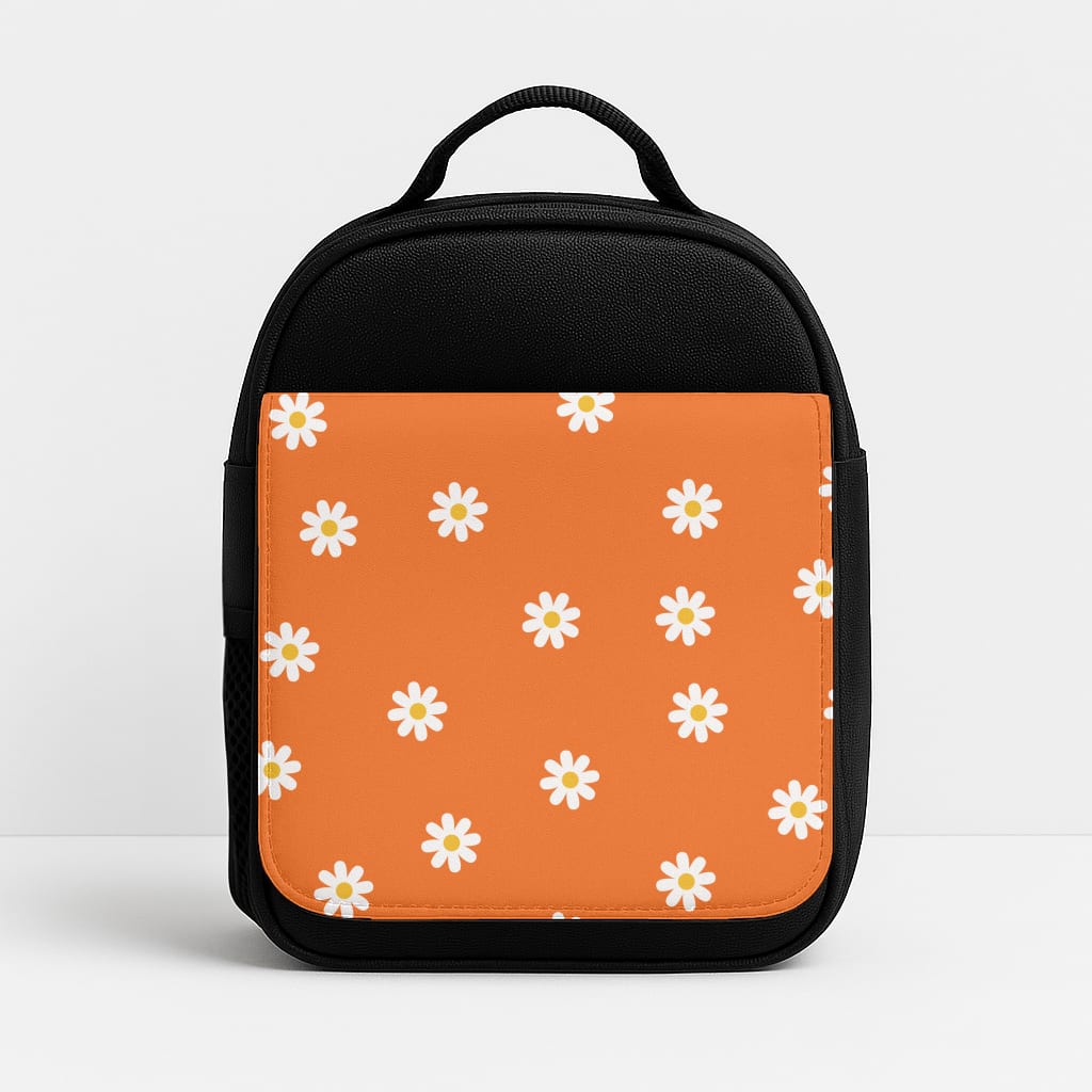 Orange Daisies Insulated Lunchbox