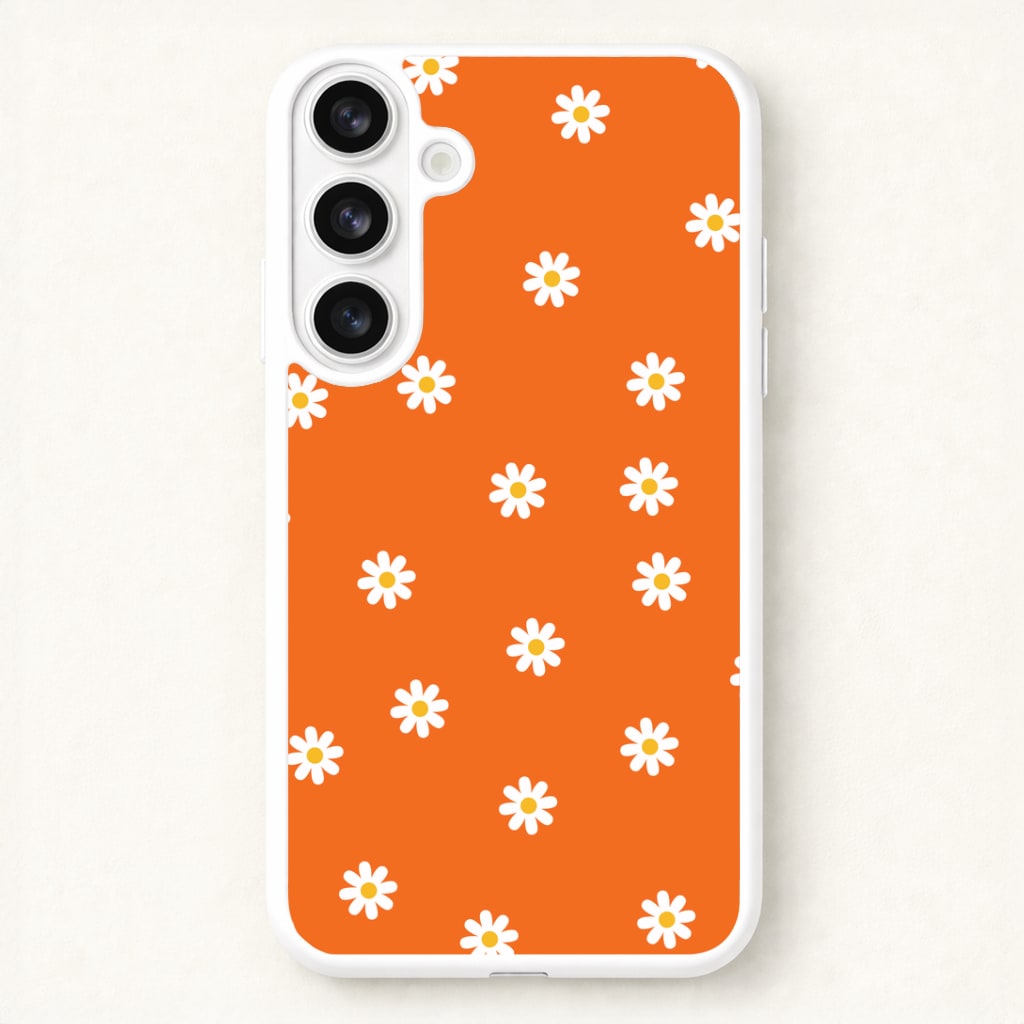 Orange Daisies Phone Case for Galaxy S26 Plus