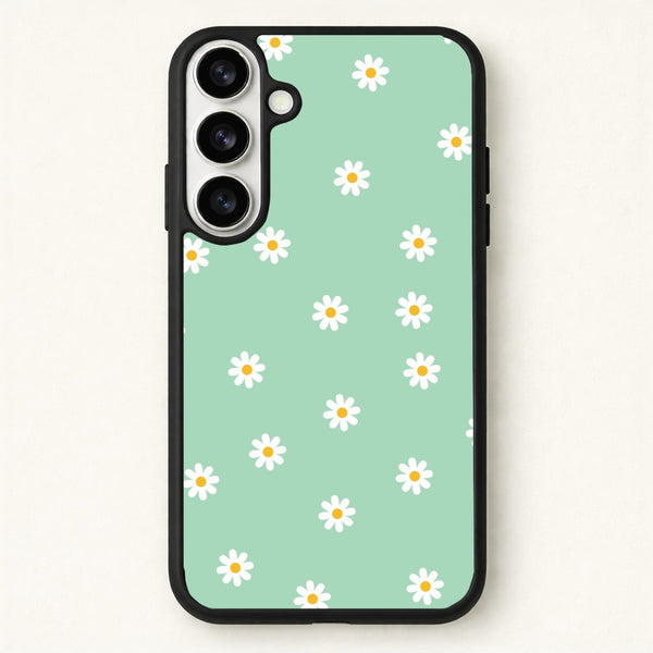 Teal Daisies Phone Case for Galaxy S26 Plus