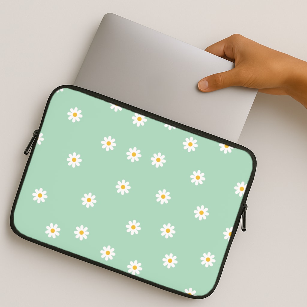 Teal Daisies MacBook Case