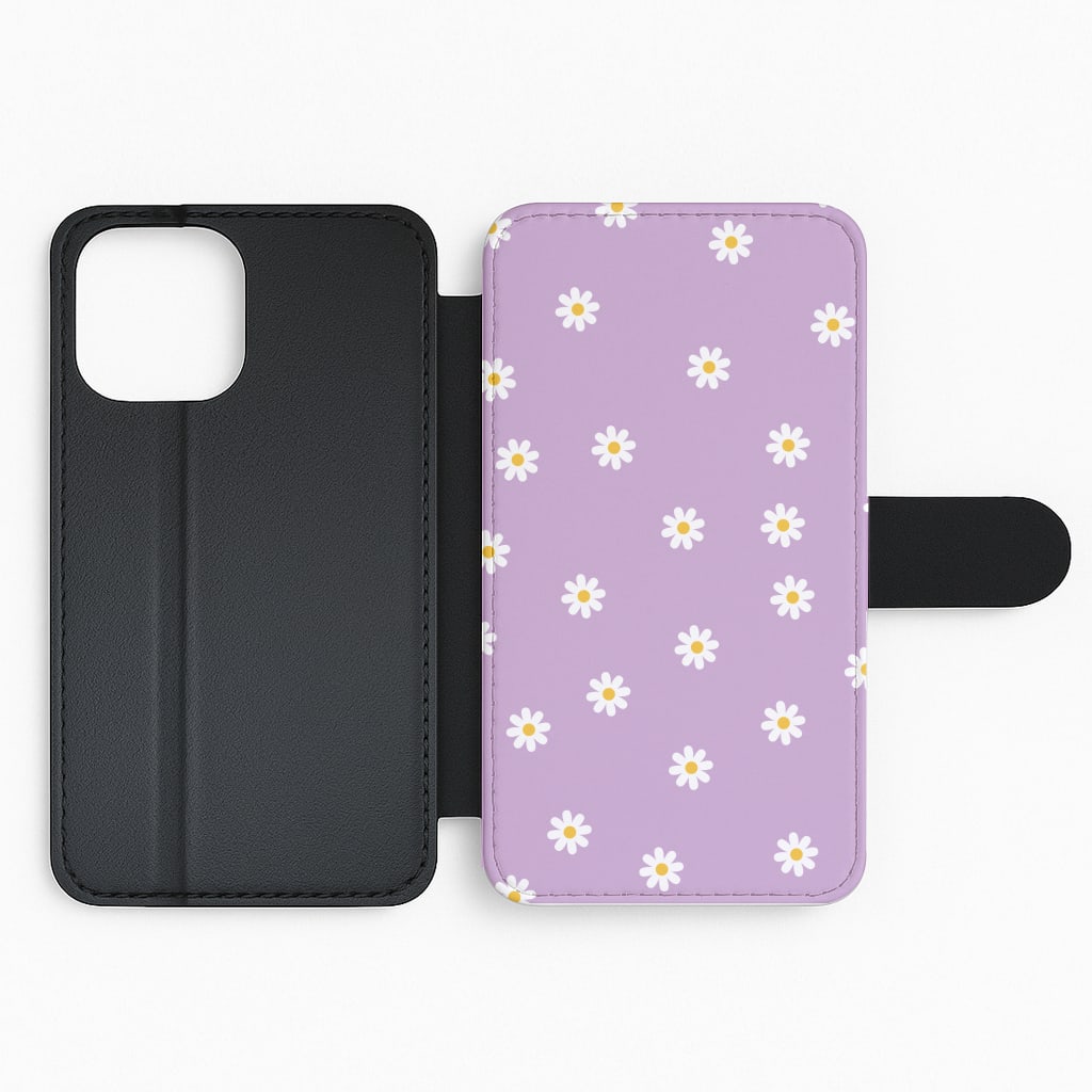 Purple Daisies Flip Phone Case