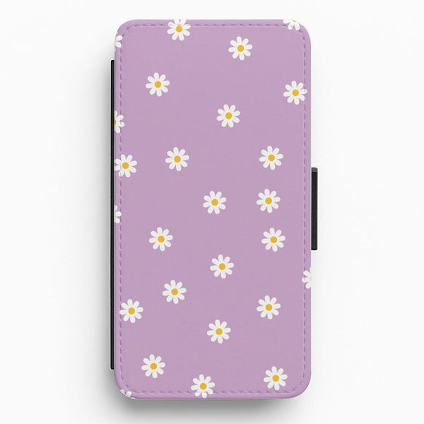 Purple Daisies Flip / Wallet Phone Case
