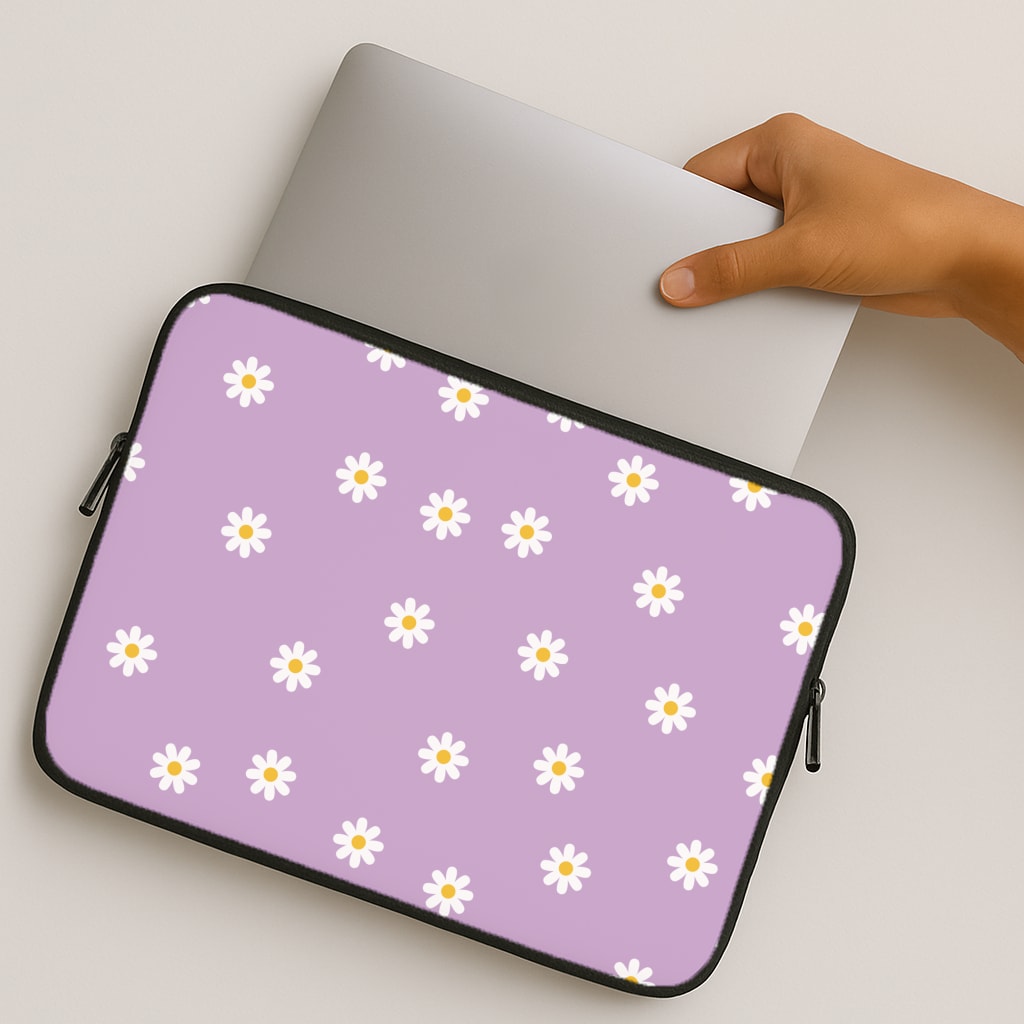 Purple Daisies MacBook Case