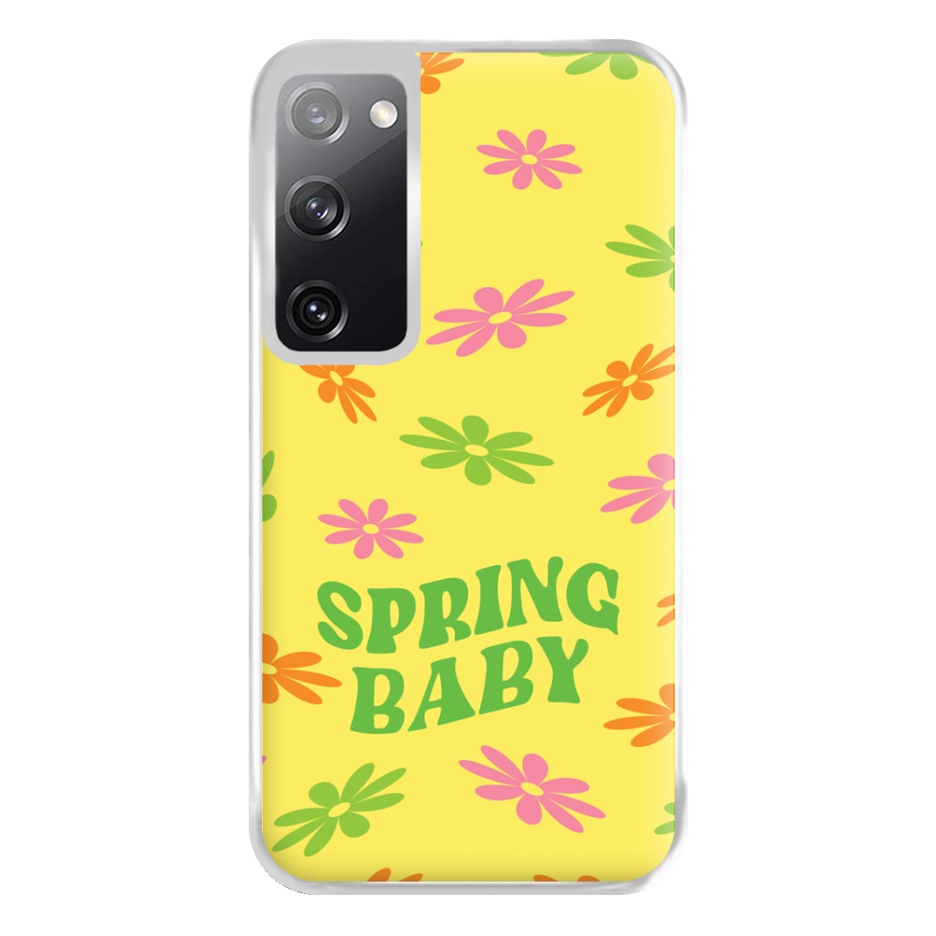 Spring Baby Retro Pattern Phone Case for Galaxy S20