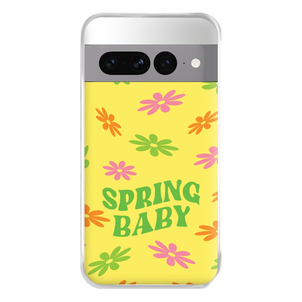 Spring Baby Retro Pattern Phone Case for Google Pixel 7 Pro