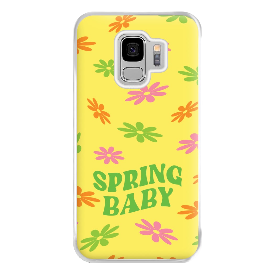 Spring Baby Retro Pattern Phone Case for Galaxy S9 Plus