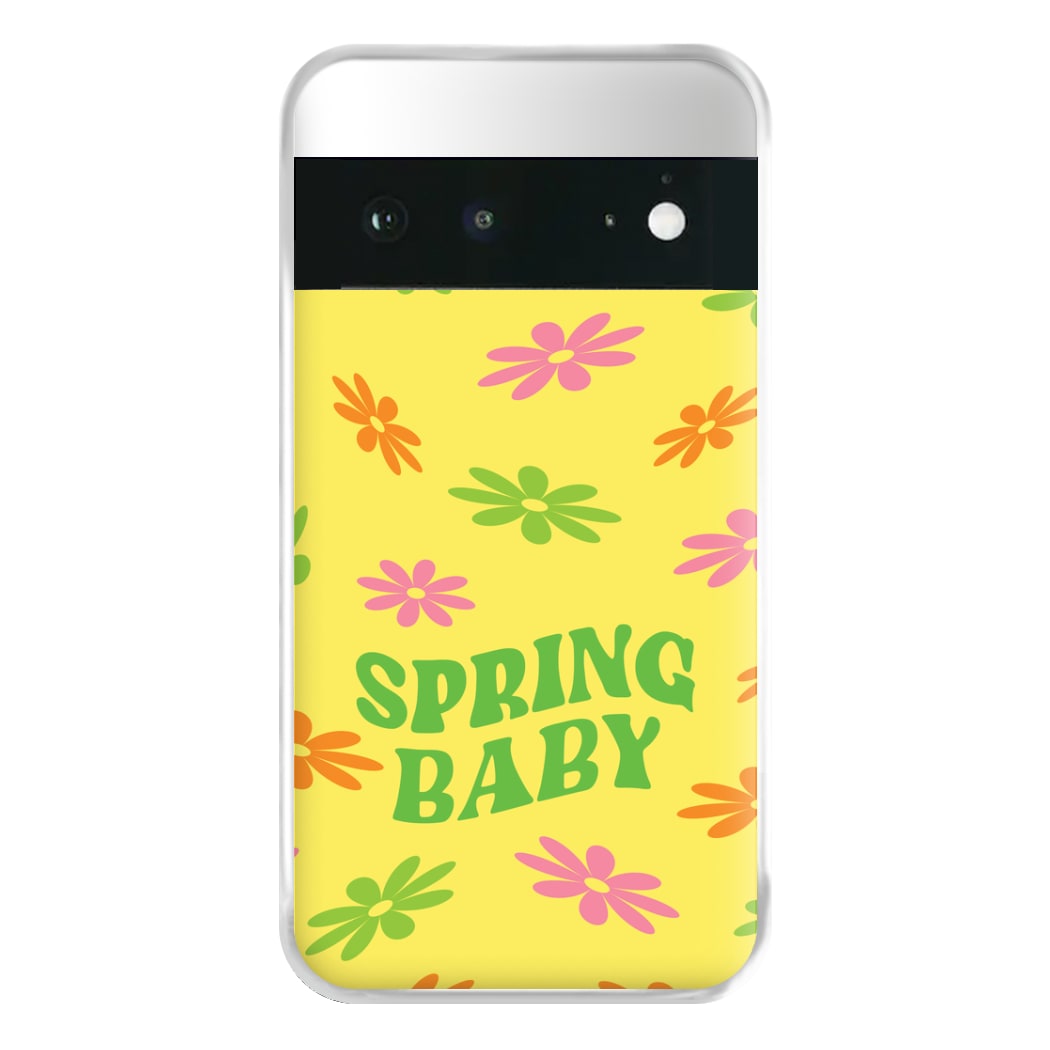 Spring Baby Retro Pattern Phone Case for Google Pixel 6a