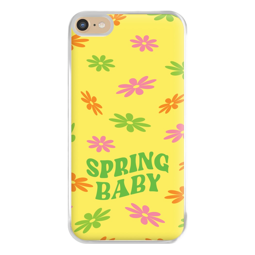Spring Baby Retro Pattern Phone Case for iPhone 6 Plus / 7 Plus / 8 Plus