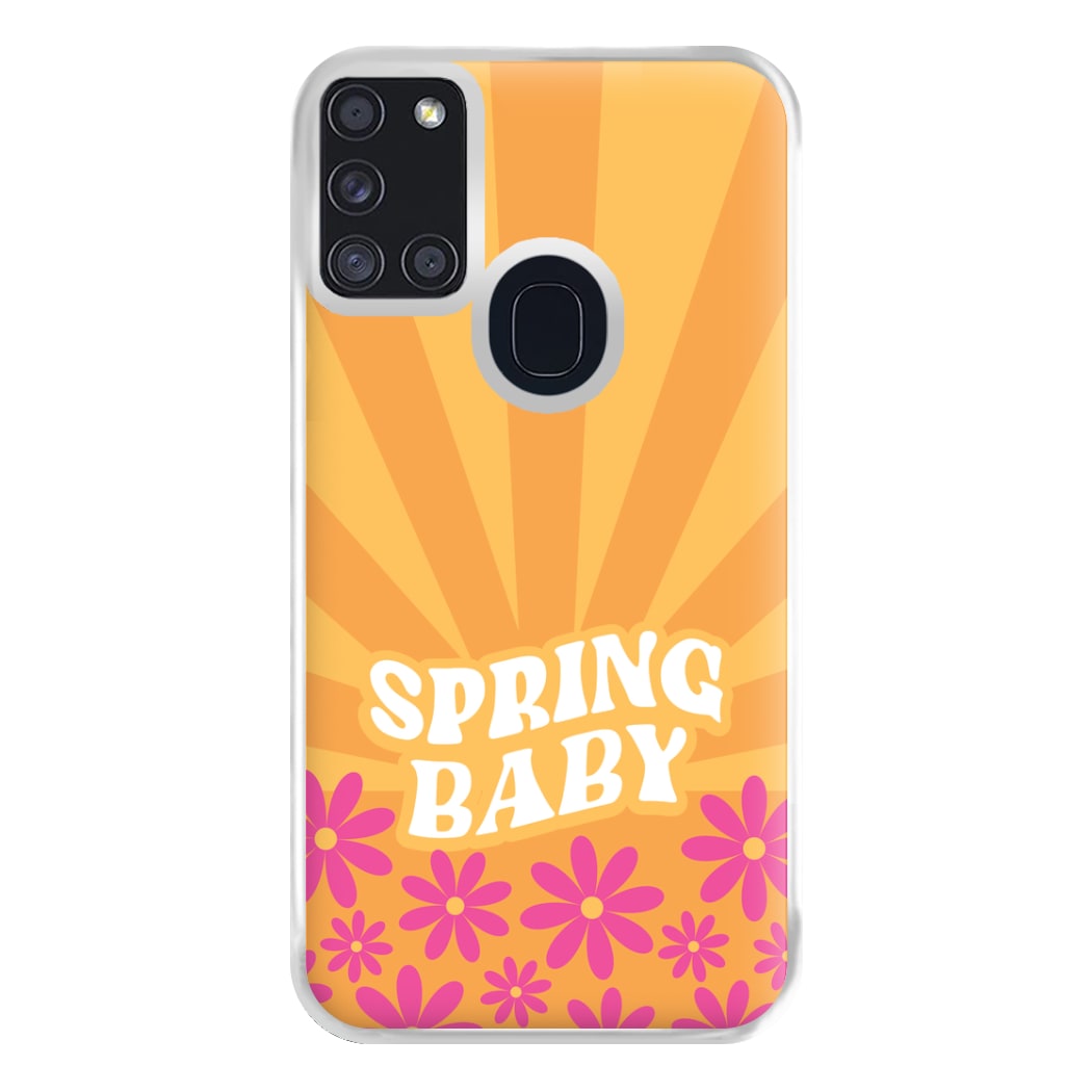 Spring Baby Retro Phone Case for Galaxy A21s