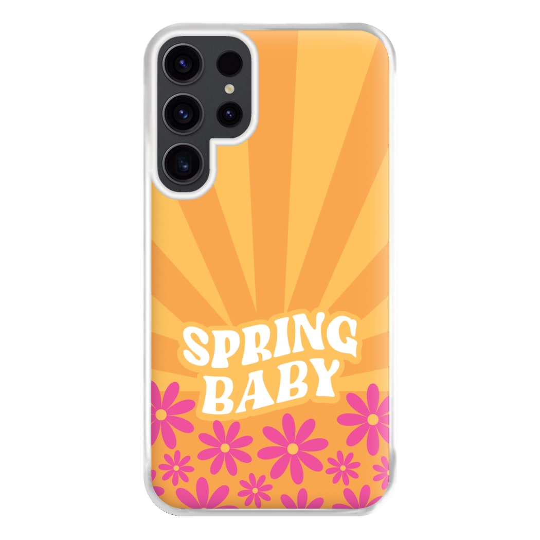Spring Baby Retro Phone Case for Galaxy S23 Ultra