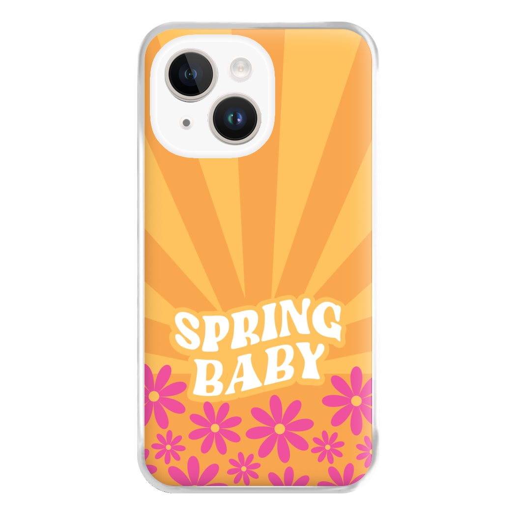 Spring Baby Retro Phone Case for iPhone 14 Plus