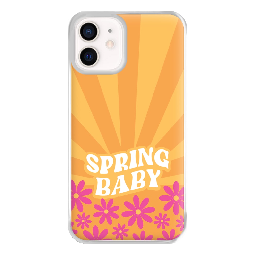 Spring Baby Retro Phone Case for iPhone 13 Mini
