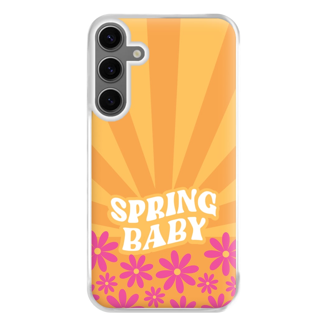 Spring Baby Retro Phone Case for Galaxy S24FE