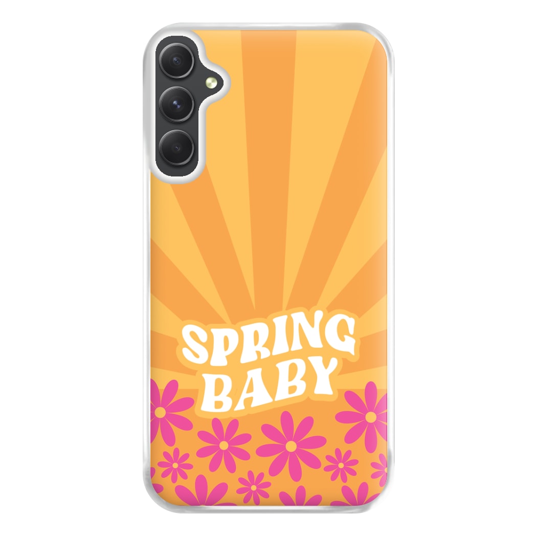 Spring Baby Retro Phone Case for Galaxy A54