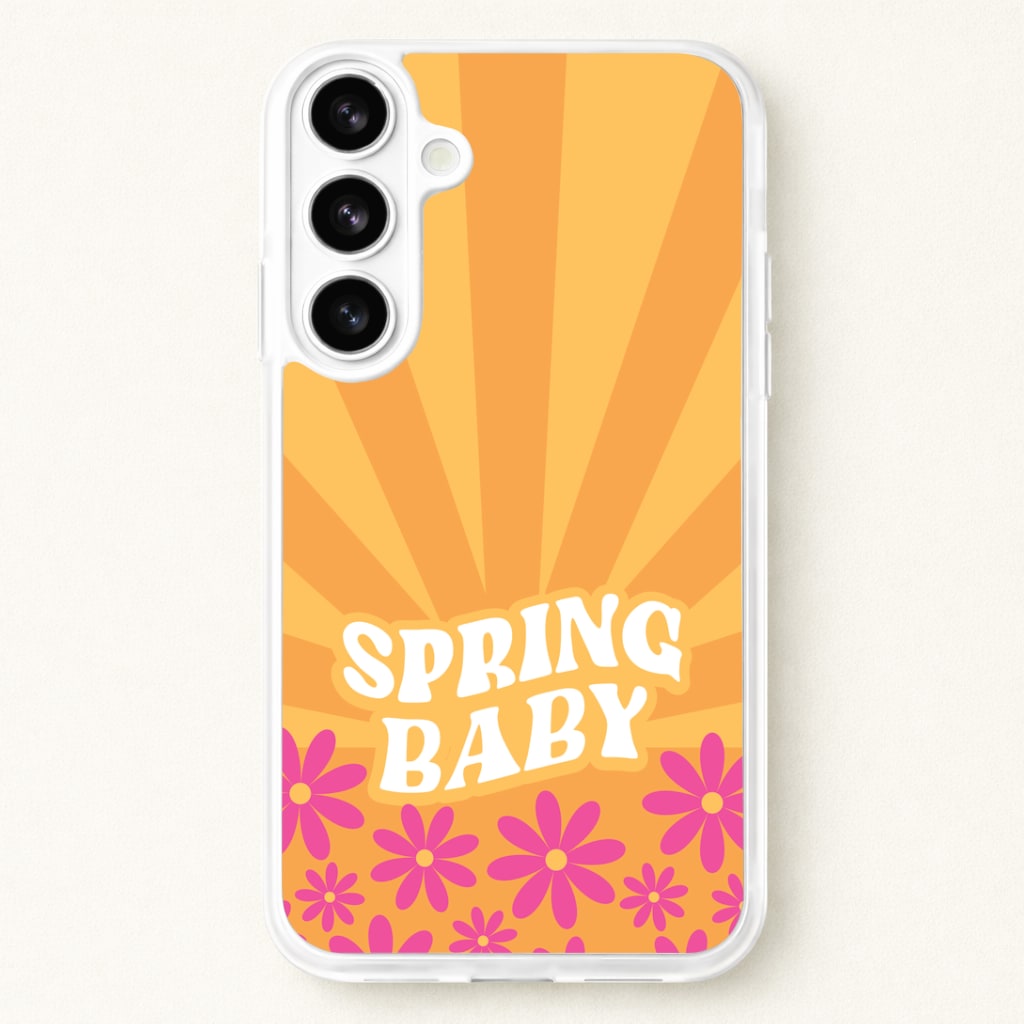 Spring Baby Retro Phone Case for Galaxy S26 Plus