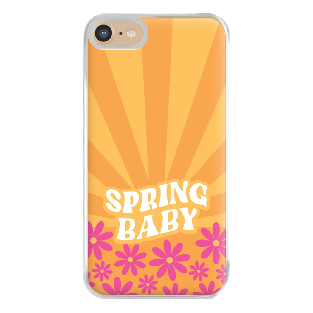 Spring Baby Retro Phone Case for iPhone 6 / 7 / 8 / SE