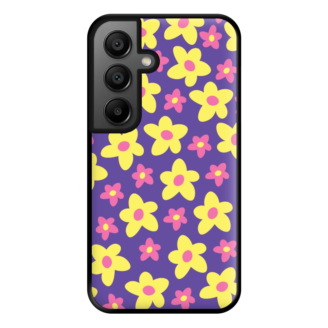 Purple Abstract Floral Pattern Phone Case for Galaxy A56