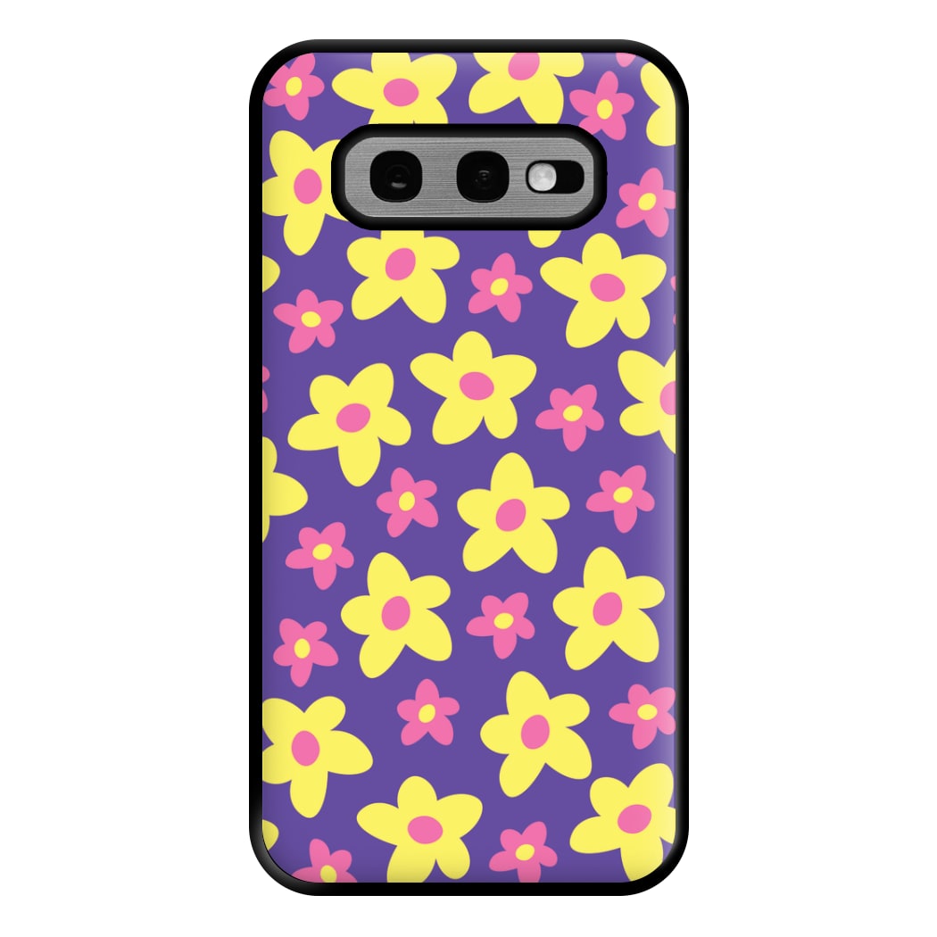 Purple Abstract Floral Pattern Phone Case for Galaxy S10e