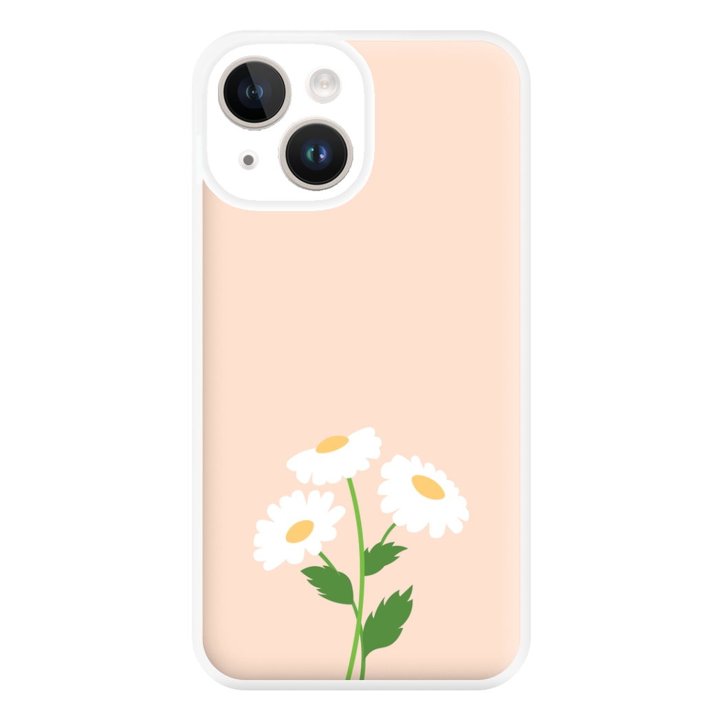 Peach And Dasies Phone Case for iPhone 14