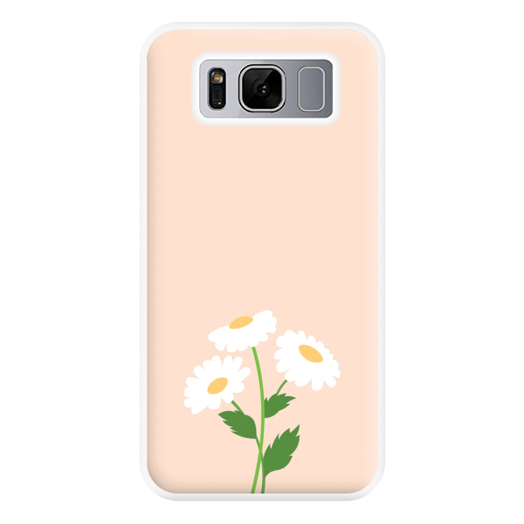 Peach And Dasies Phone Case for Galaxy S8 Plus