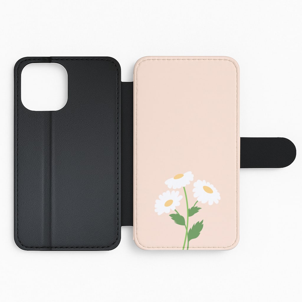 Peach And Dasies Flip Phone Case