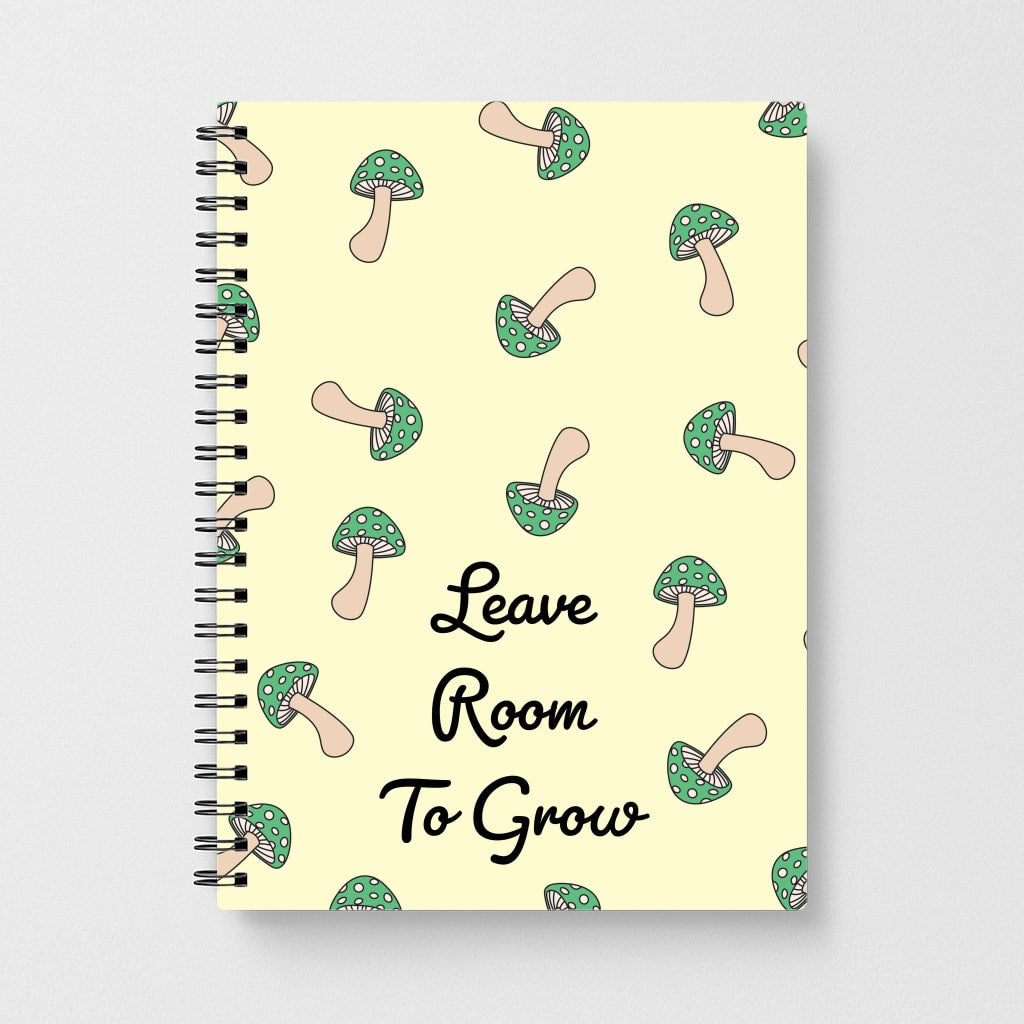 Leave Room To Go Mushroom Pattern Notebook