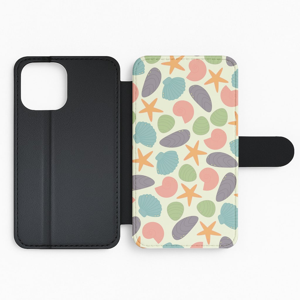 Seashells Pattern 1 Flip Phone Case