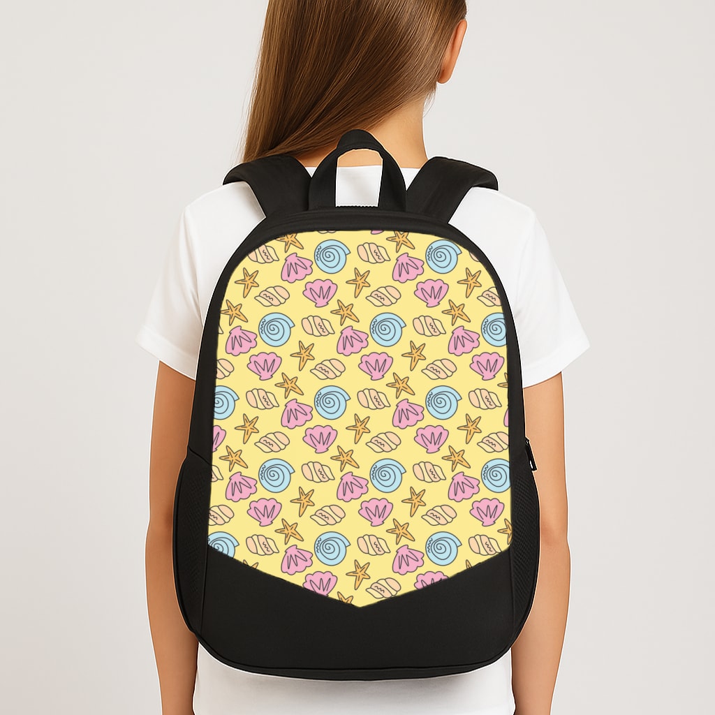 Seashells Pattern 2 Large School Bag