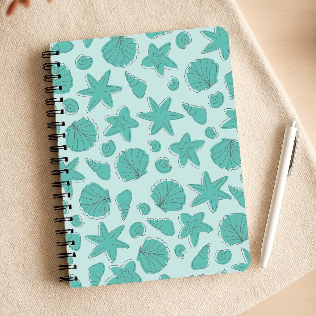 Seashells Pattern 4 Notepad