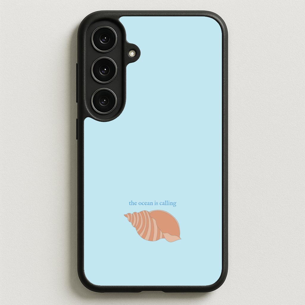 The Ocean Is Calling - Seashells Phone Case for Galaxy S25FE
