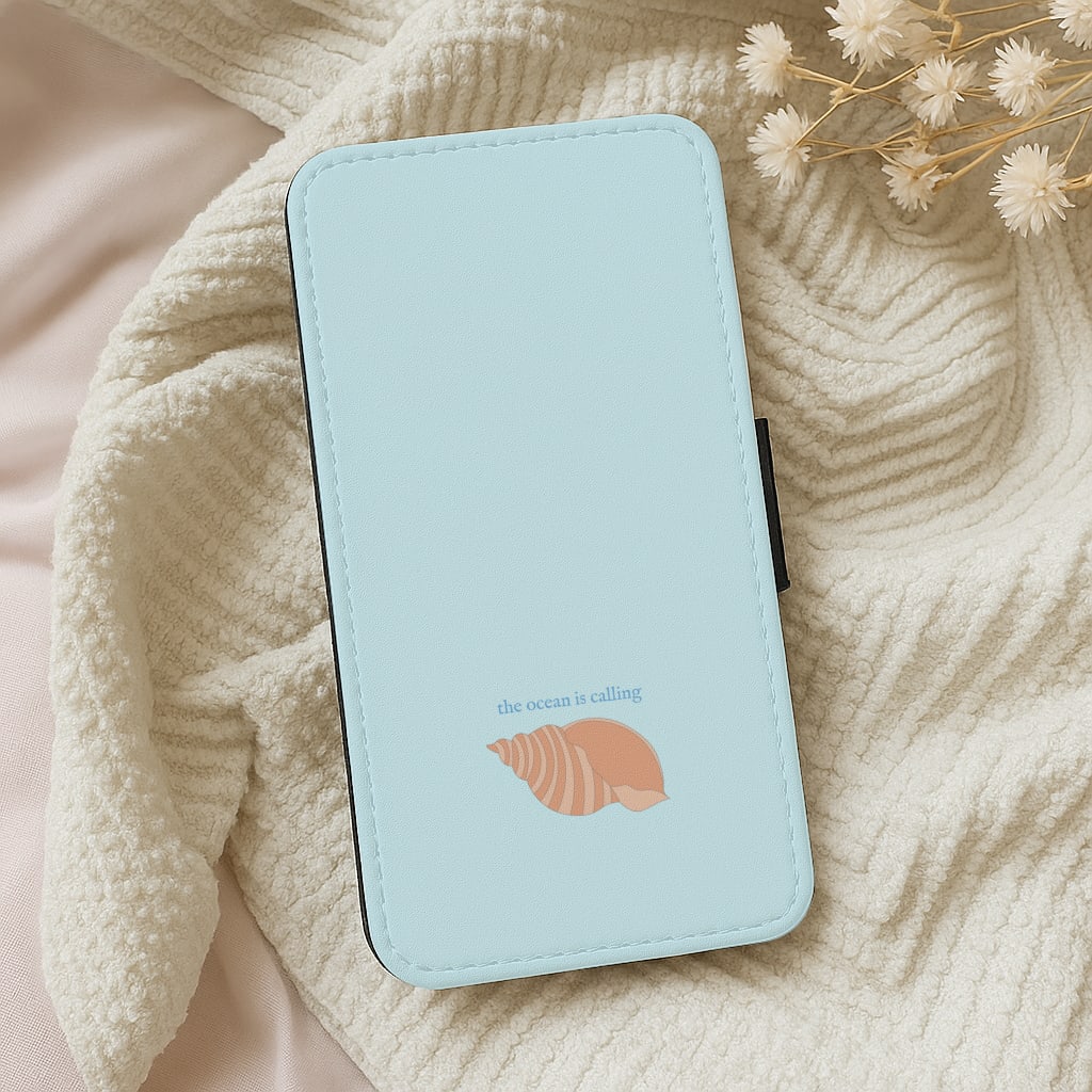 The Ocean Is Calling - Seashells Wallet Phone Case