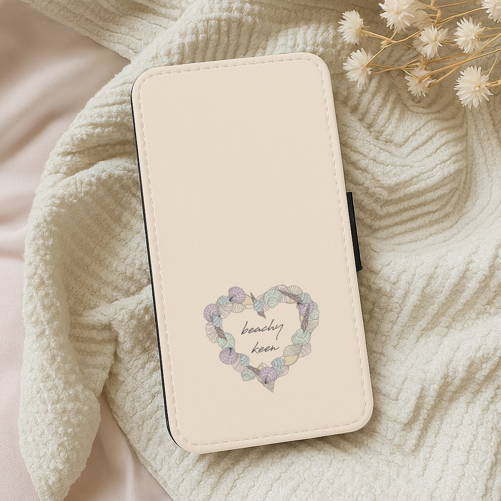 Beachy Keen - Seashells Wallet Phone Case