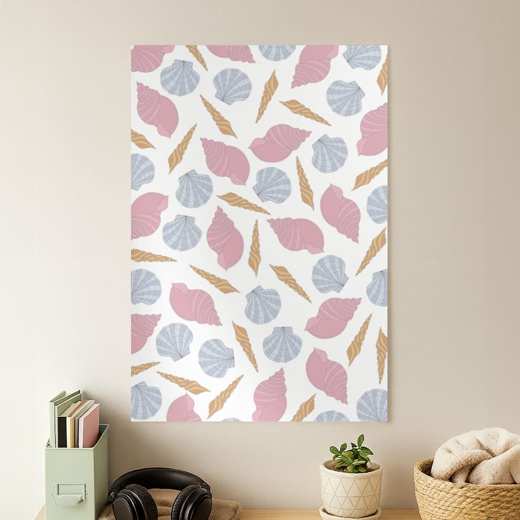 Seashells Pattern 10 Poster
