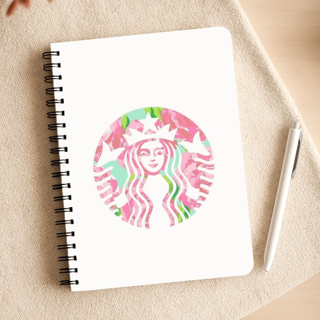 Pink Coffee Logo Notepad